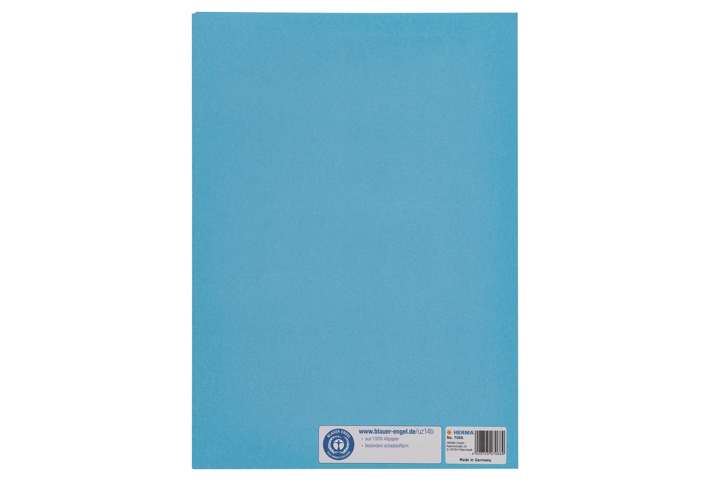 HERMA Schulheft Herma Heftschoner Papier A4 hellblau Bild 2