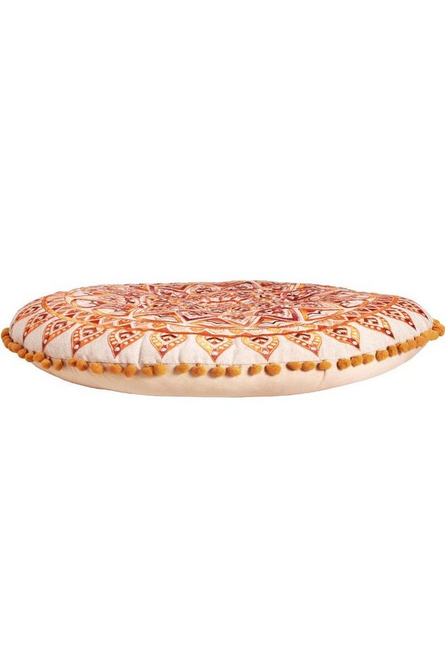 Marrakesch Orient & Mediterran Interior Bodenkissen Orientalisches Bodenkissen Aziza modern aus Baumwolle in Braun 55 cm, Handarbeit Bild 2