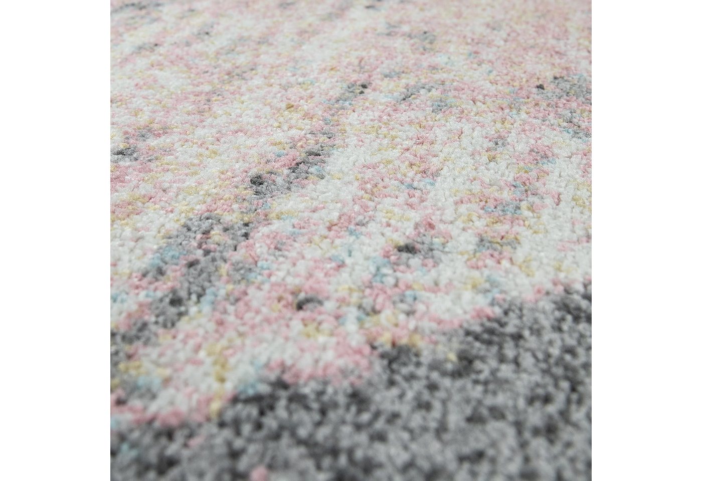 KADIMA DESIGN Teppich Farbverlauf Wohnzimmer schmutzabweisend Teppich Kurzflor, Rechteckig, Höhe: 16 mm, Florhöhe: 12 mm, 100% Polypropylen, Rechteckig, 60x100cm, Mehrfarbig