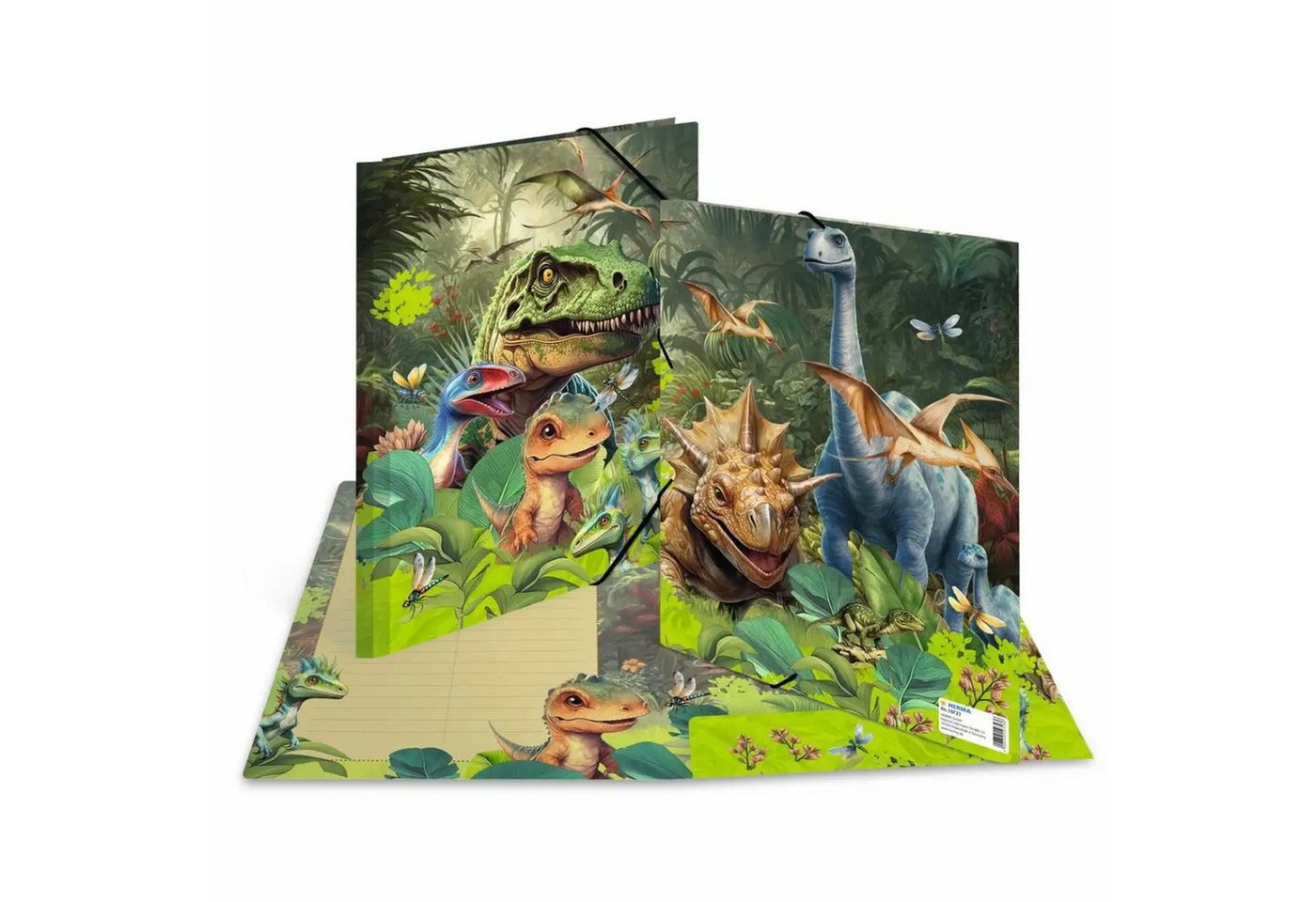 HERMA Organisationsmappe Herma Sammelmappe Eckspanner Karton A4 Dino World