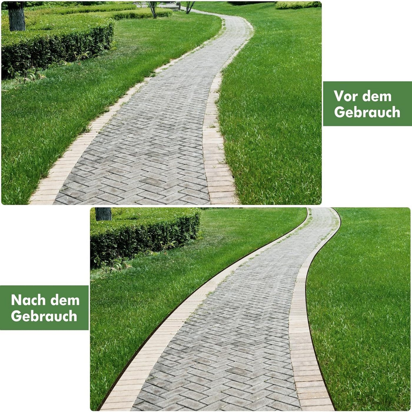 Hausprofi Gartensäge Rasenkantenschneider mit verbessertem Stiel und Schleifmesser, 3-teiliger Edelstahlgriff (97,5/135/172 cm) Bild 3