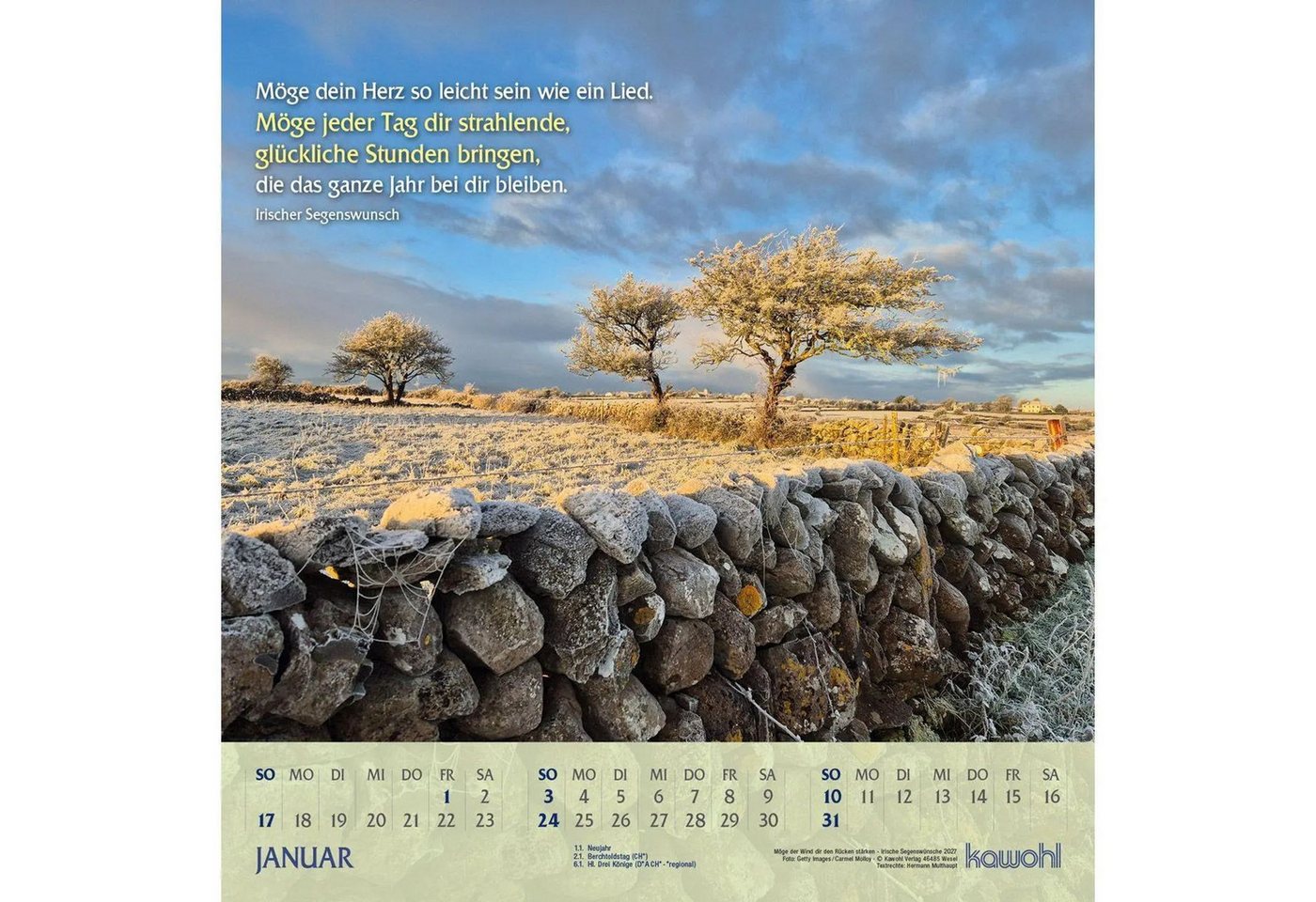 Wandkalender Möge der Wind dir den Rücken stärken 2027 Bild 4