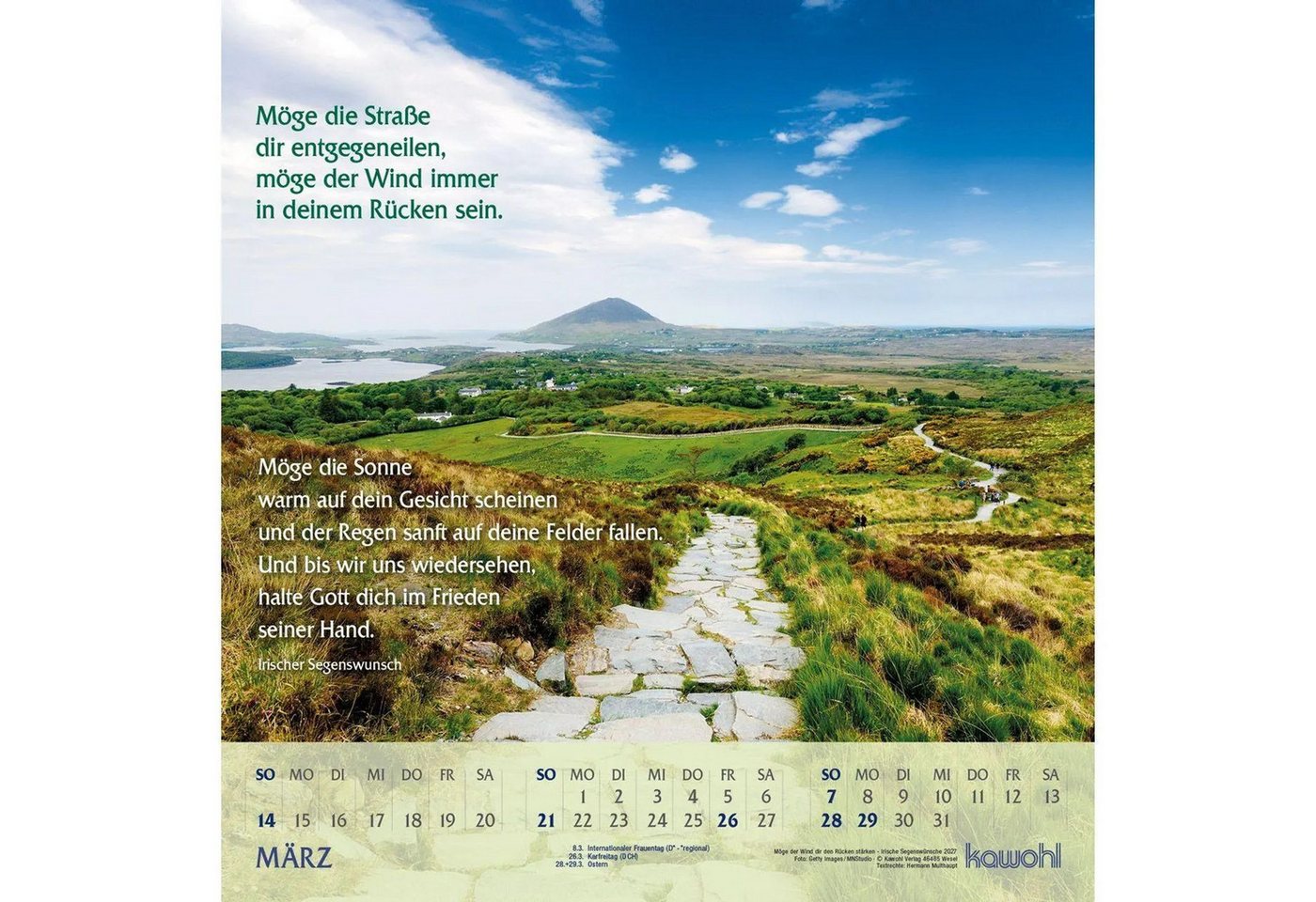 Wandkalender Möge der Wind dir den Rücken stärken 2027 Bild 5