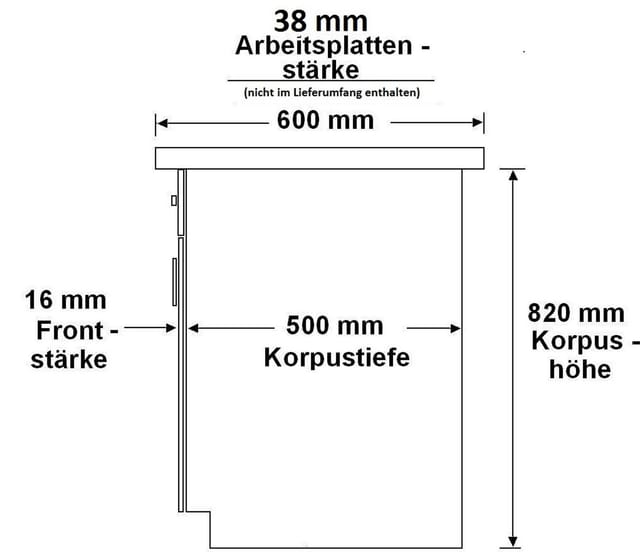 Küchen-Preisbombe Auszugsunterschrank 60 cm Küche ARIA Aquamarin ultra matt Anti Fingerprint Küchenzeile