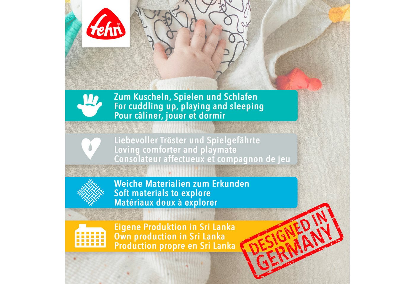Fehn Kuscheltuch Pferdinand, Pferd