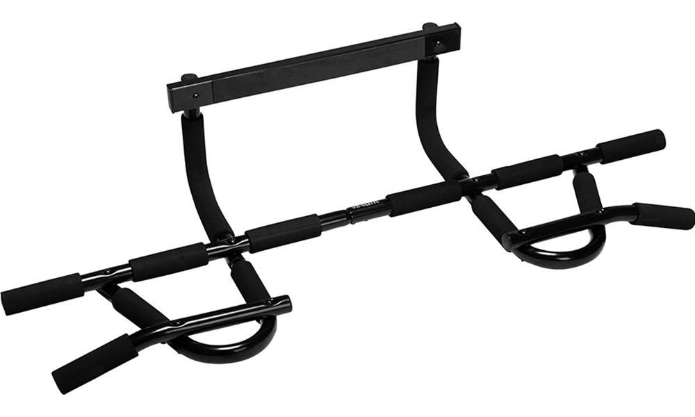 VirtuFit Klimmzugstange VirtuFit Pull Up Bar Deluxe Klimmzugstange für Türrahmen Schwarz Bild 5