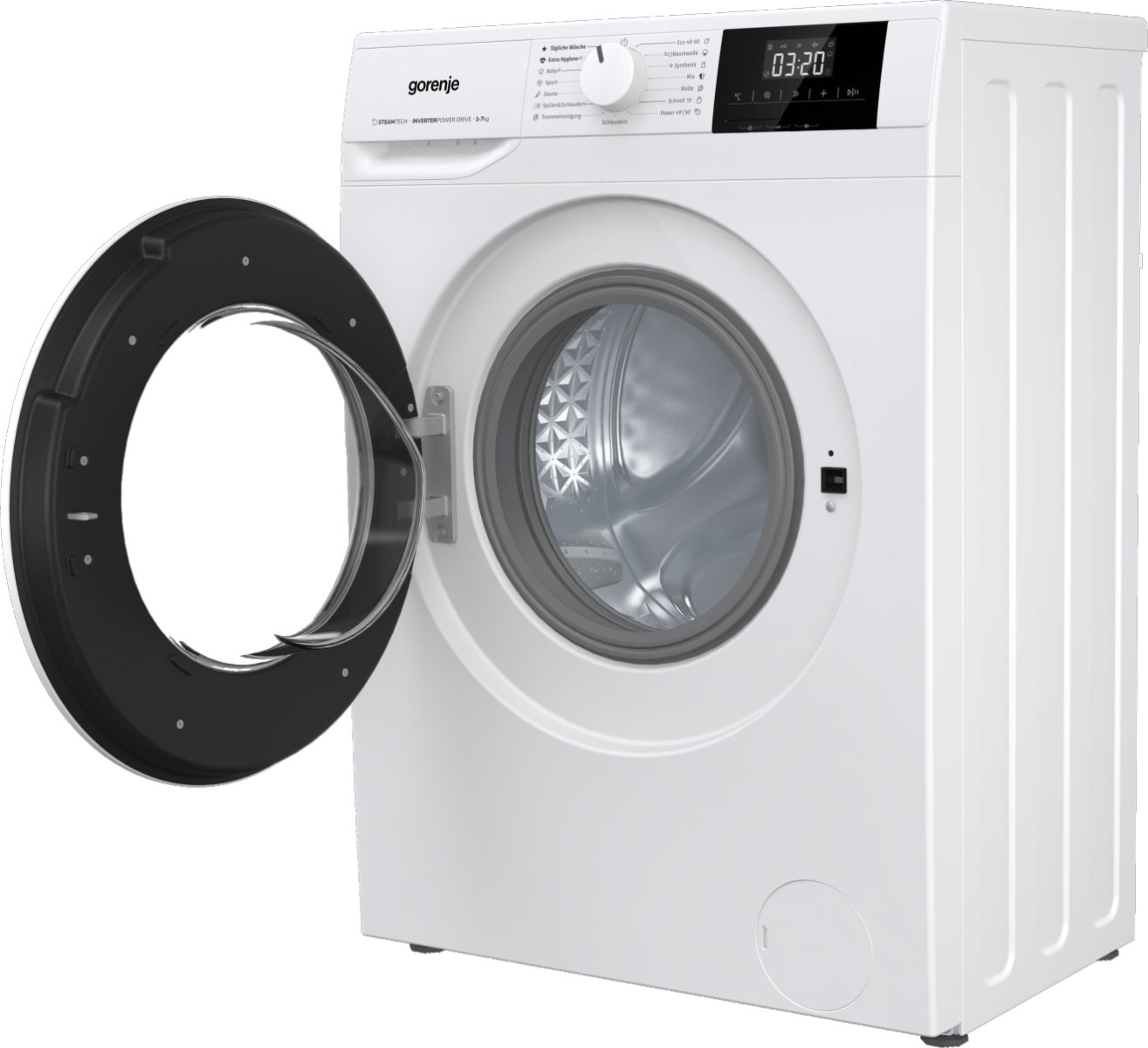GORENJE Waschmaschine W51G1PS62BP, 6 kg, 1200 U/min, Trommelreinigungsprogramm, Aquastop-Schlauch Bild 5