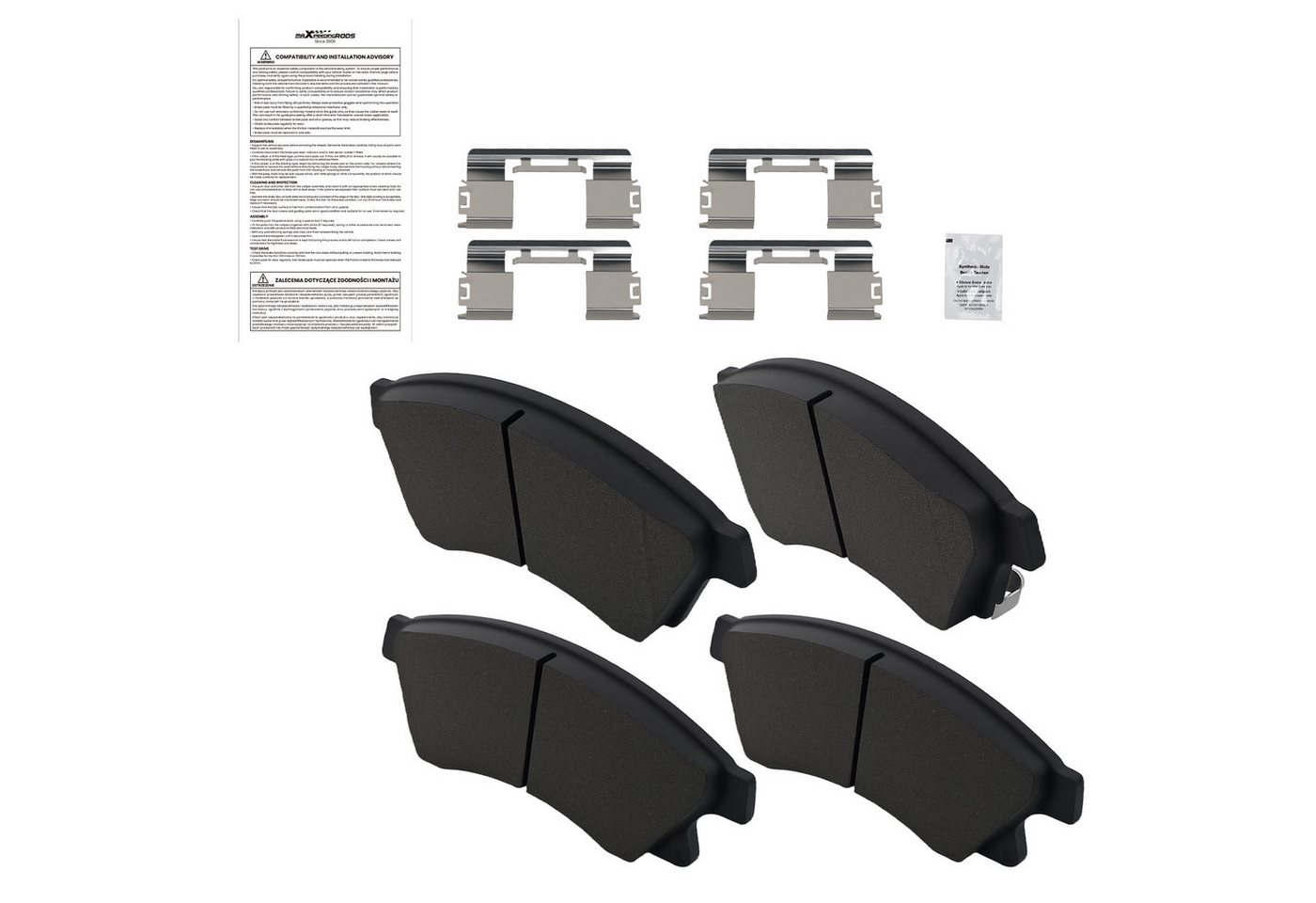 maXpeedingrods Bremsbelag, 4x Bremsbeläge Vorne For Chevrolet Cruze 1.4-2.0 Opel Astra J 1.2-2.0 Bild 3
