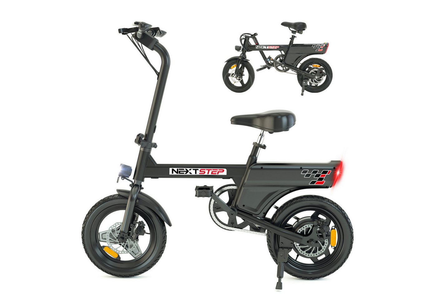 RAOO MIN E-Bike 250W Elektrofahrrad, max. 45km, 3 Fahrmodi, Scheibenbremsen, LCD Bild 2