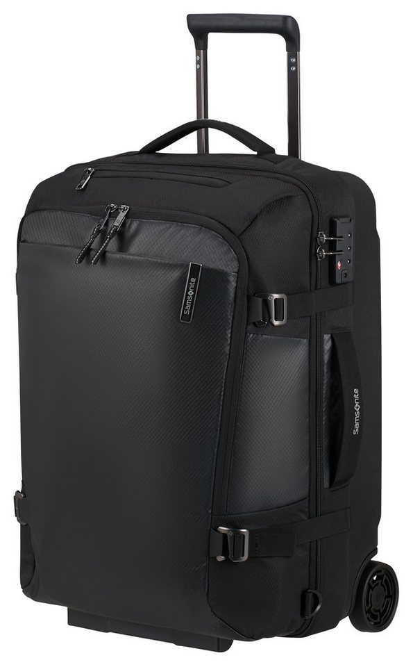 Samsonite Reisetasche ARMOX, 55 cm, Duffle mit Rollen TSA-Schloss Packgurte Trolley-Gestänge Bild 5