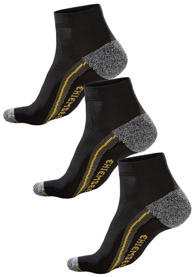 Chiemsee Wandersocken Herren Kurzsocken, Laufsocken Sportsocken (Packung, 3-Paar, Qaurter) mit Komfortbündchen