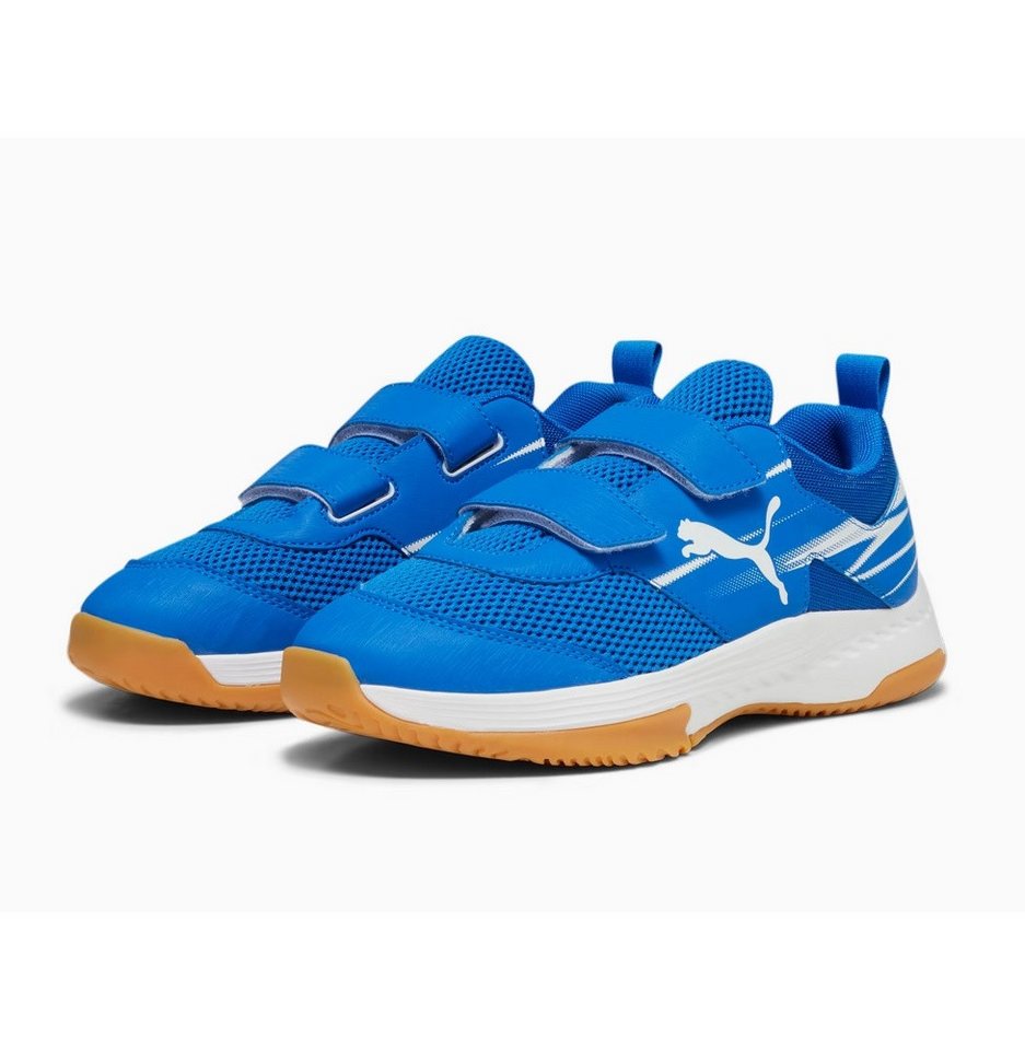 PUMA Hallen-Indoorschuhe Varion II V (Klettverschluss) royalblau/weiss Badmintonschuh Bild 2