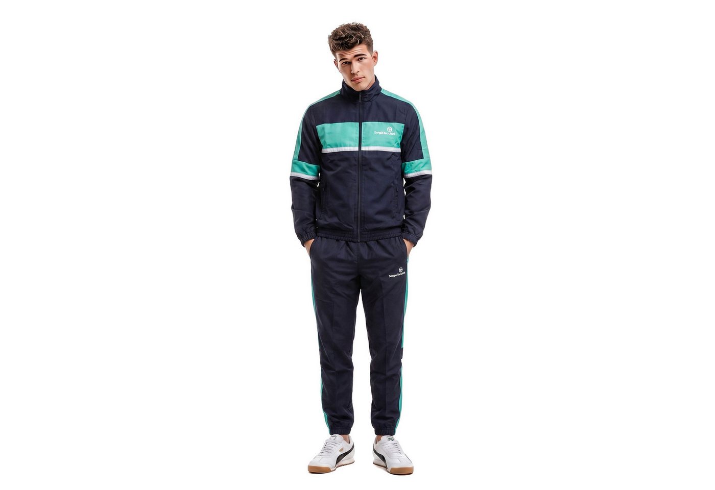 Sergio Tacchini Trainingsanzug Trainingsanzug Sergio Tacchini Nustrat (2-tlg., Jacke und Hose), Mit Kontrastdetails