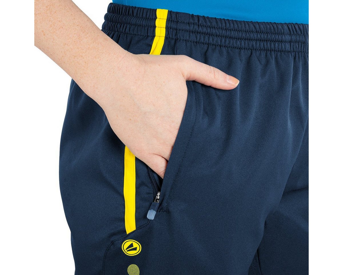 Jako Sporthose Short Competition 2.0 mit Reißverschluss kurz dunkelblau/neongelb