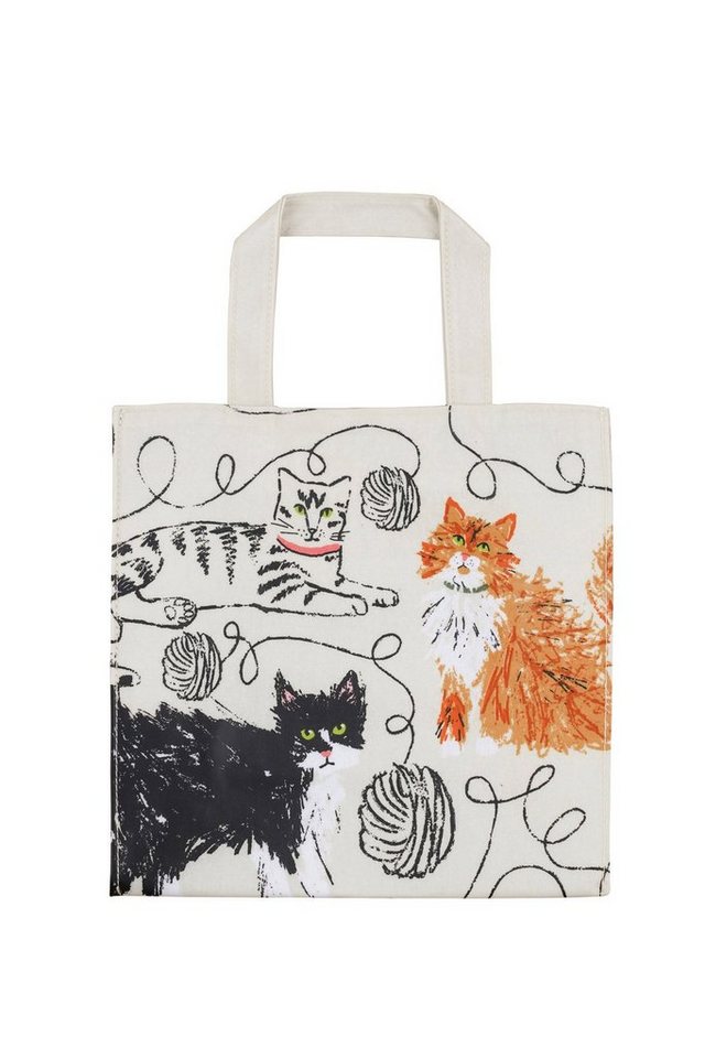 Ulster Weavers Einkaufsbeutel Feline Friends, Einkaufstasche Small ca.26x26x11cm Baumwolle mit PVC-Beschichtung Bild 4