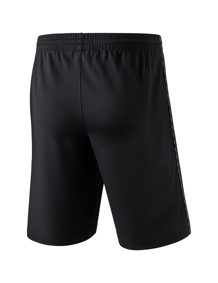 Erima Trainingshose Short Basic (100% Polyester, Reißverschlusstaschen) kurz schwarz Bild 2