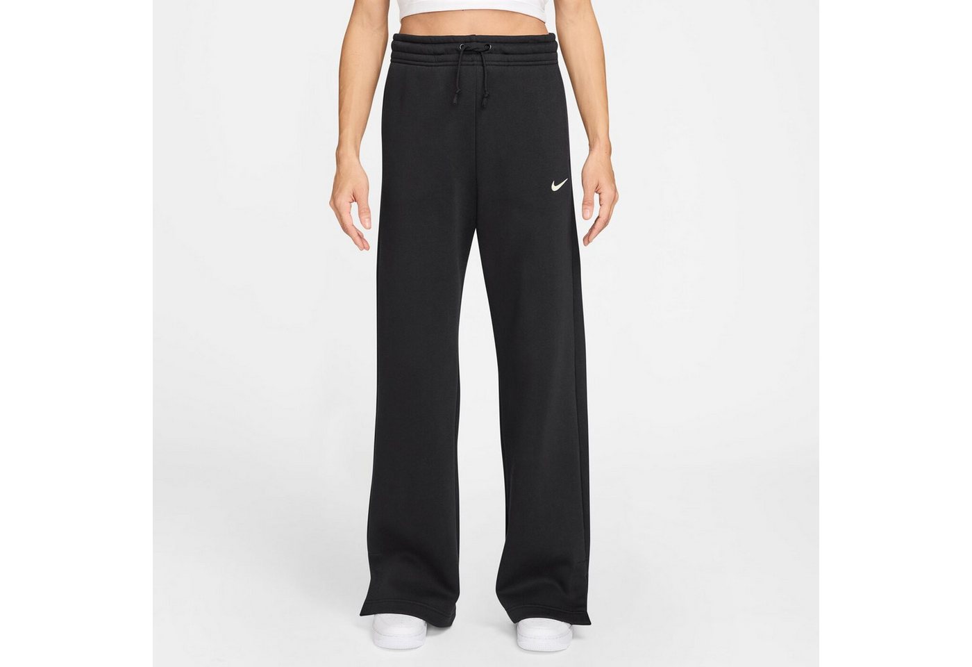 Nike Sporthose W NSW PHNX FLC HR PANT WIDE 2 BLACK/SAIL Bild 2