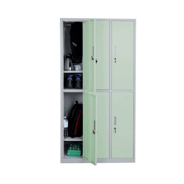 MCW Schließfach Preston T829 Grün 6 Fächer
