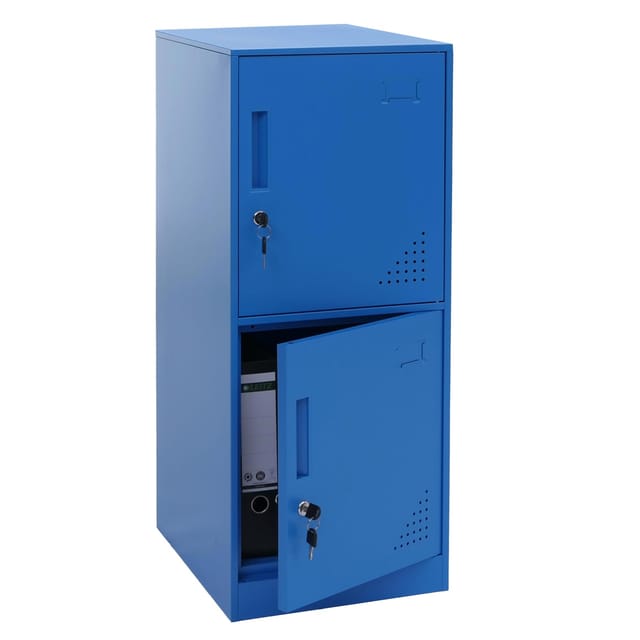 MCW Spind P63 Blau 2 Türen