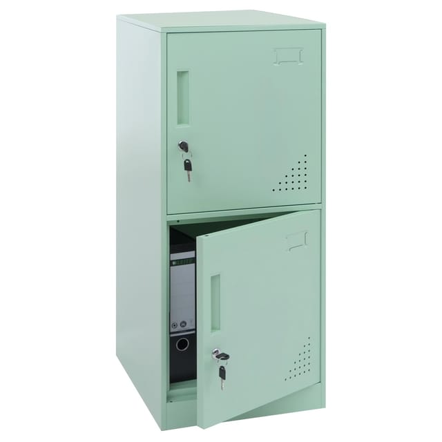 MCW Spind P63 Mintgrün 2 Türen