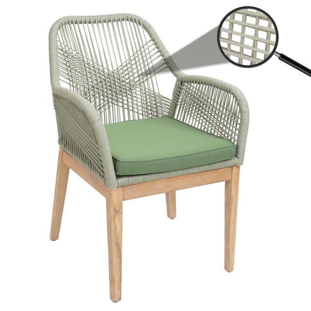 MCW Gartenstuhl H56b Grün Kissen Grün