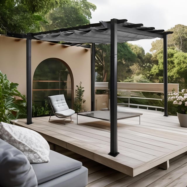 MCW Pergola N93 Grau 3x3m