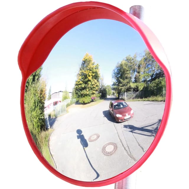 TRUTZHOLM Sicherheitsspiegel Rund 60 cm Mit Schwenkbarer Halterung