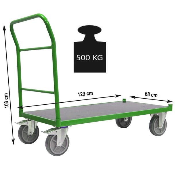 TRUTZHOLM Plattformwagen Profi XL Tragkraft 500 kg 119x59 cm