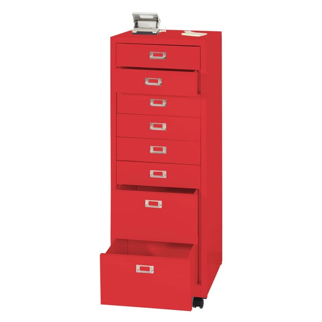 MCW Rollcontainer L49 Rot 8 Schubladen