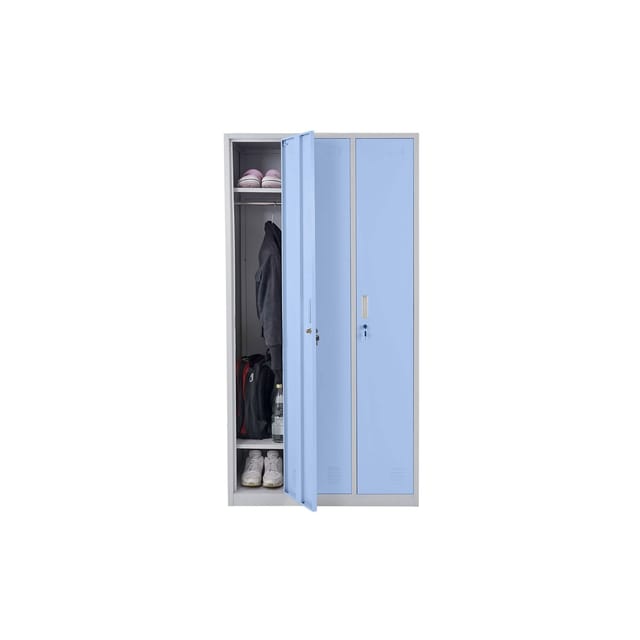 MCW Schließfach Preston T829 Blau 3 Fächer