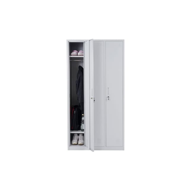 MCW Schließfach Preston T829 Grau 3 Fächer