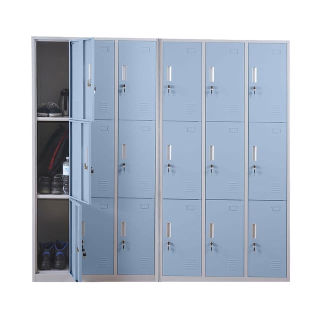 MCW Schließfach Preston T829 Blau 18 Fächer
