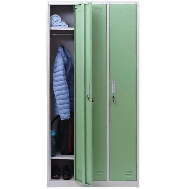 MCW Schließfach Preston T829 Grün 3 Fächer