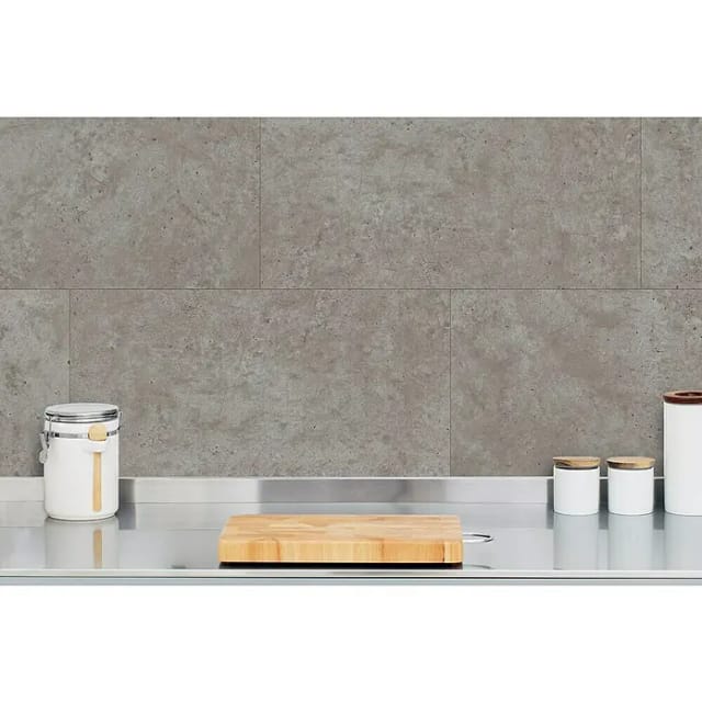 Grosfillex Komposit-Wandpaneele GX Wall+ Grey Concrete 30 cm x 60 cm