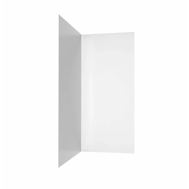 Duschparadies 120 x 120 x 210cm Duschrückwand Duschrückwände Wandverkleidung Premium Aluverbundplatte 3mm Fliesenersatz Matt Weiß