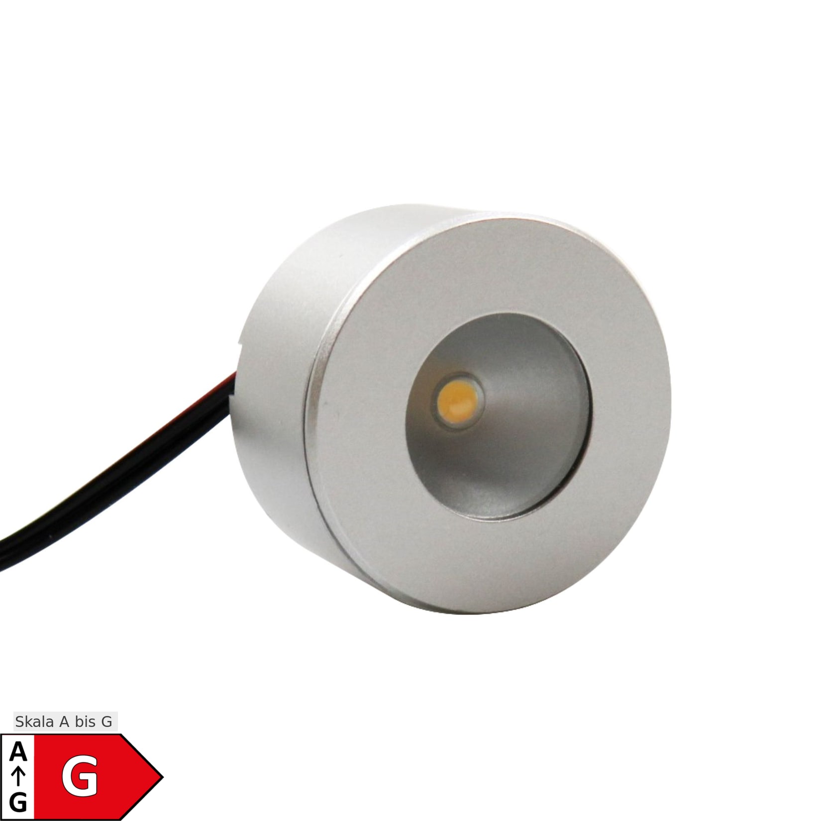 LED Unterbauleuchte, Mini-Star, silber-grau, warmweiss, 1er SET