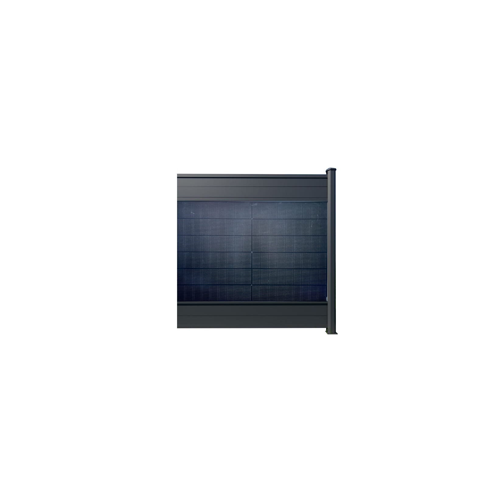 PV Zaun Style Sichtschutzzaun Solarzaun Zaunfeld 1837 x 1850 mm Erweiterung