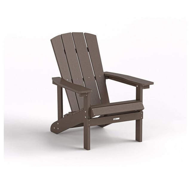 HOME DELUXE Gartenstuhl FAREA inkl. Hocker – Schwarz- Braun