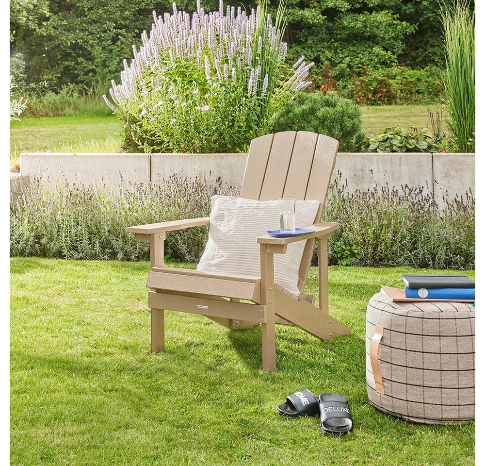 HOME DELUXE Gartenstuhl FAREA – Creme-Weiß