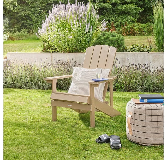 HOME DELUXE Gartenstuhl FAREA – Creme-Weiß
