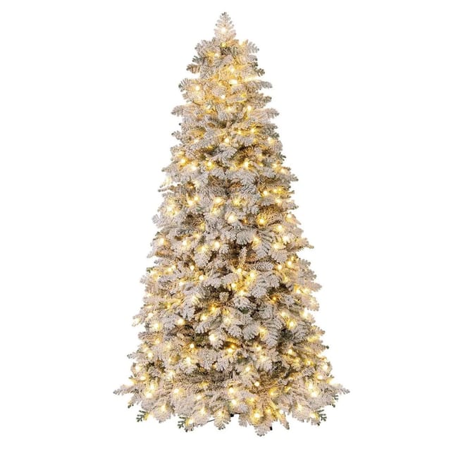 Costway Weihnachtsbaum mit 160 Funkelnden Kugeln Led-Lichtern 210 cm