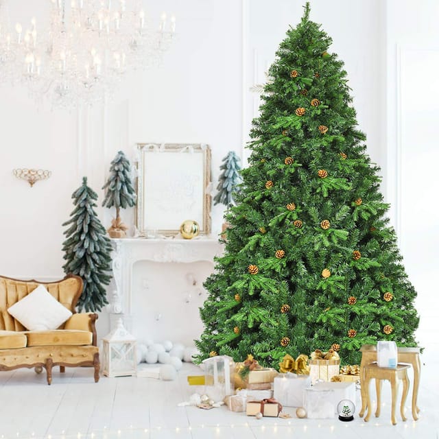 Costway Led Künstlicher Weihnachtsbaum mit Klappsystem 240 cm