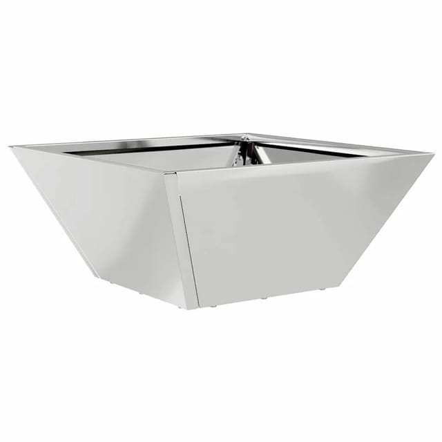 vidaXL Garten-Pflanzgefäß Silber 35 x 35 x 15 cm Verzinkter Stahl 873806