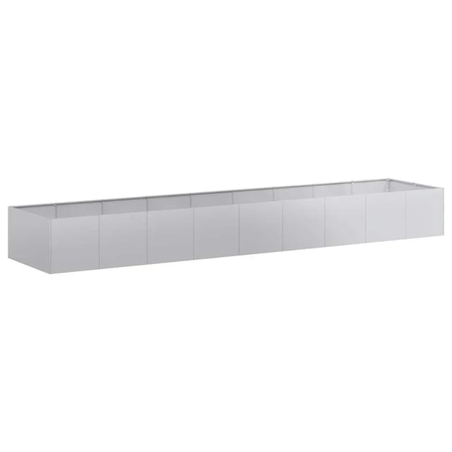 vidaXL Pflanzgefäß 360x80x40 cm Stahl Verzinkt 860771