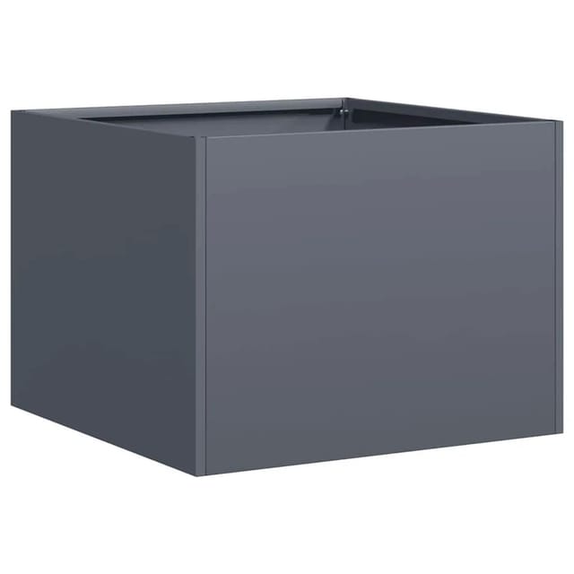 vidaXL Pflanzgefäß Anthrazit 40x40x30 cm Stahl 860796