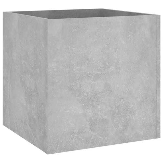 vidaXL Pflanzgefäß Betongrau 40x40x40 cm Holzwerkstoff 808796