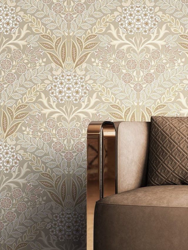 Newroom Vliestapete Bianca Beige Blumen Floral