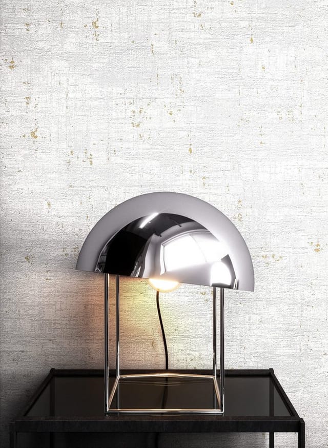 Newroom Vliestapete Bakary White Gold Used-Look Modern FSC®