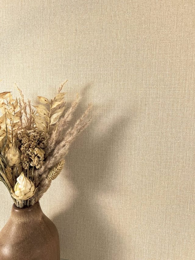Newroom Vinyltapete Avian Uni Beige Unifarbe Modern FSC®