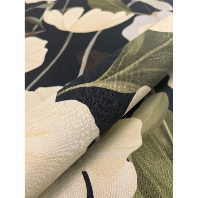 Newroom Vliestapete Asrar Schwarz Blumen Floral Strukturiert FSC®